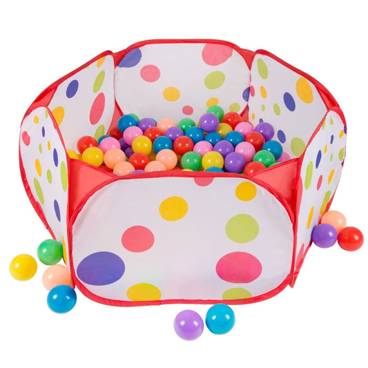 Toy Time Kids Pop-Up Six-Sided Ball Pit Tent with 200-Pc. Balls - Home/Toys/Indoor Play/Preschool Toys/ - Toy Time