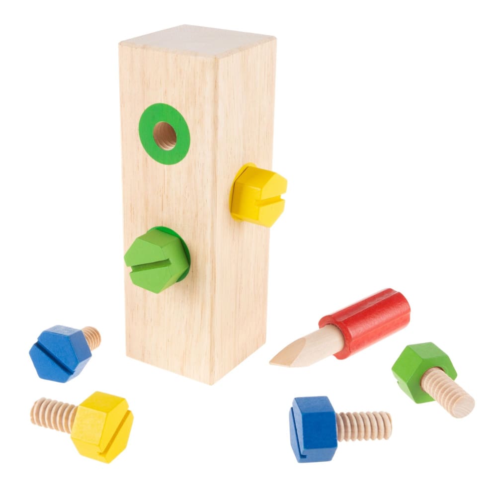 Toy Time Wooden Screw Block Toy - Home/Seasonal/Easter/Easter Gifts/ - Toy Time