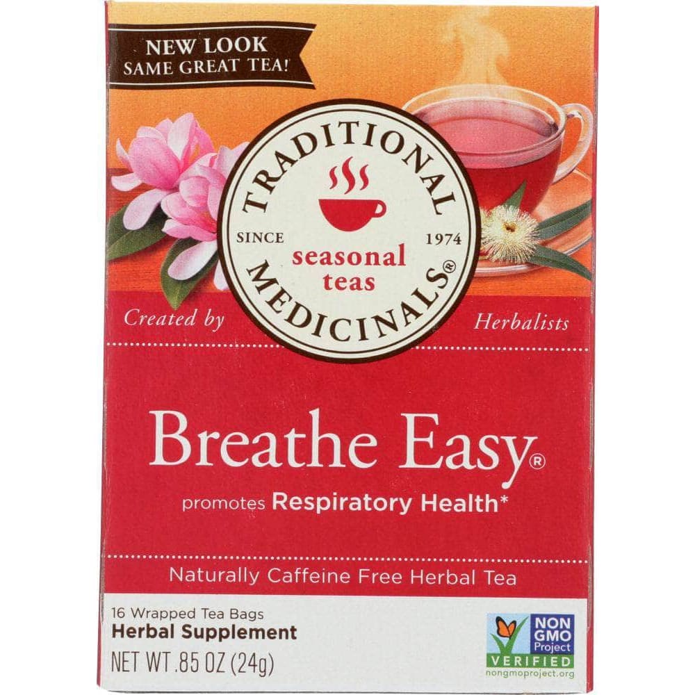 Traditional Medicinals Traditional Medicinals Breathe Easy Caffeine Free Herbal Tea 16 Tea Bags, 0.85 oz