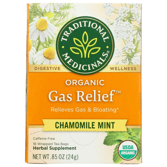 TRADITIONAL MEDICINALS: Gas Relief Tea 16 bg (Pack of 4) - Grocery > Beverages > Coffee Tea & Hot Cocoa - TRADITIONAL MEDICINALS