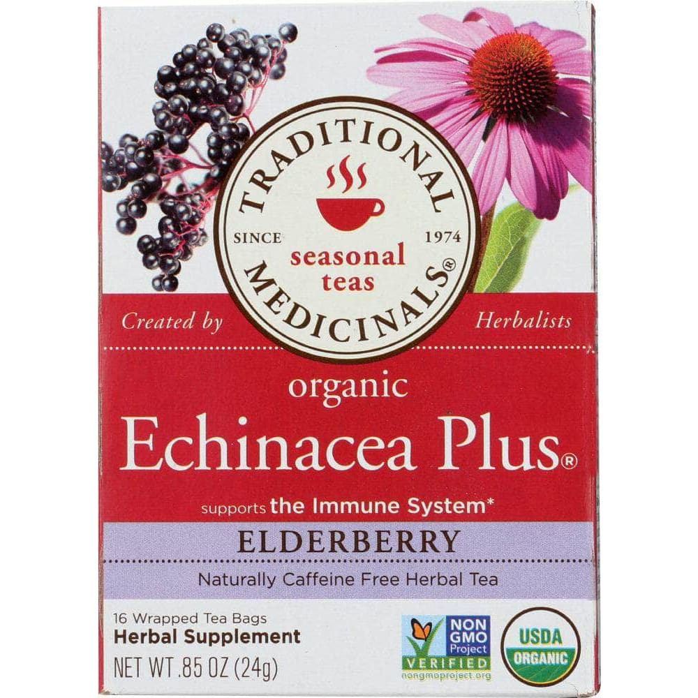 Traditional Medicinals Traditional Medicinals Organic Echinacea Plus Elderberry Herbal Tea 16 tea bags, 0.85 oz