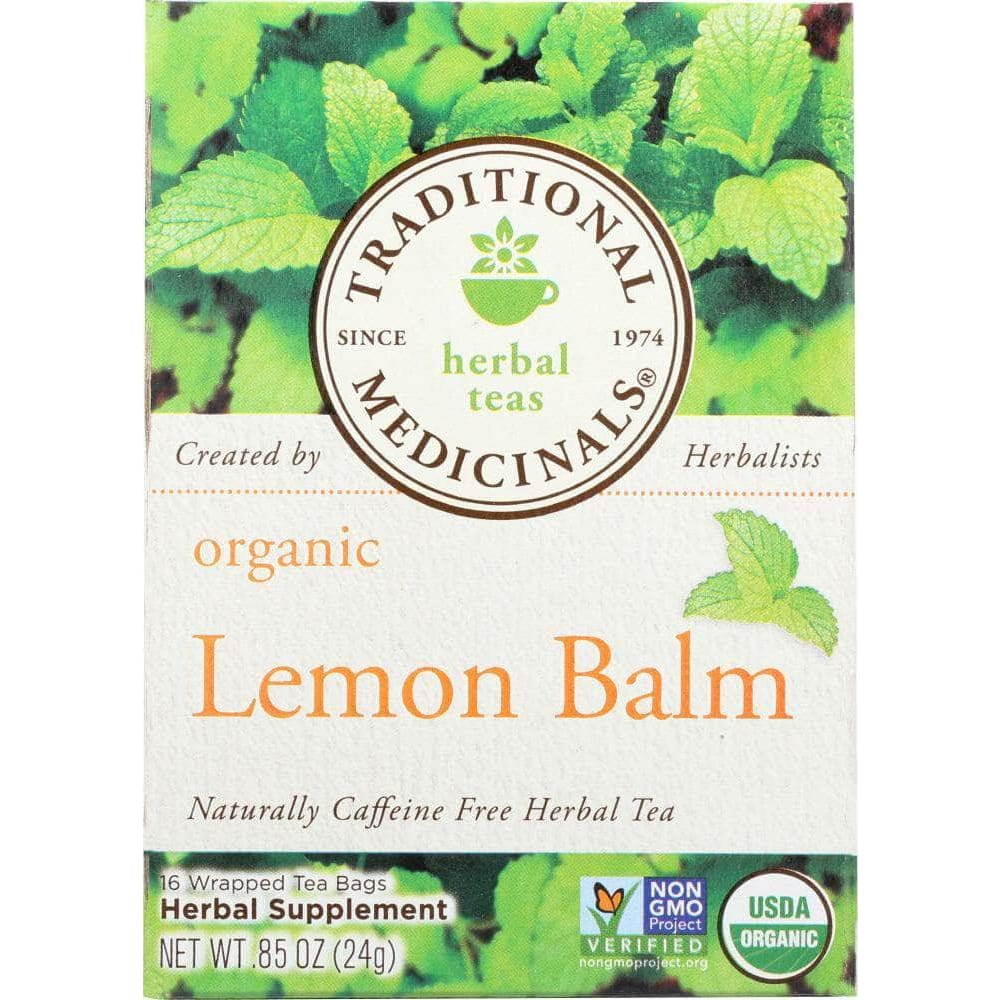 Traditional Medicinals Traditional Medicinals Organic Lemon Balm Caffeine Free Herbal Tea 16 Tea Bags, 0.85 oz