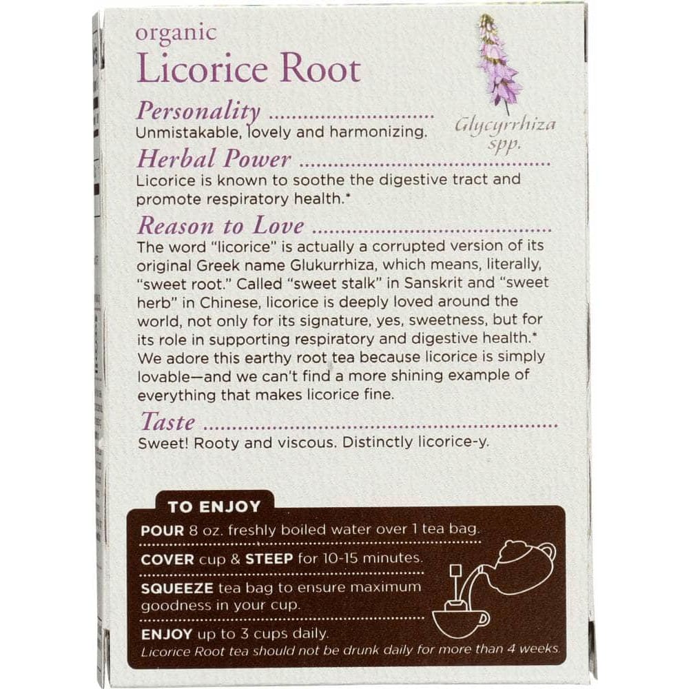 Traditional Medicinals Traditional Medicinals Organic Licorice Root Herbal Tea 16 tea bags, 0.85 oz