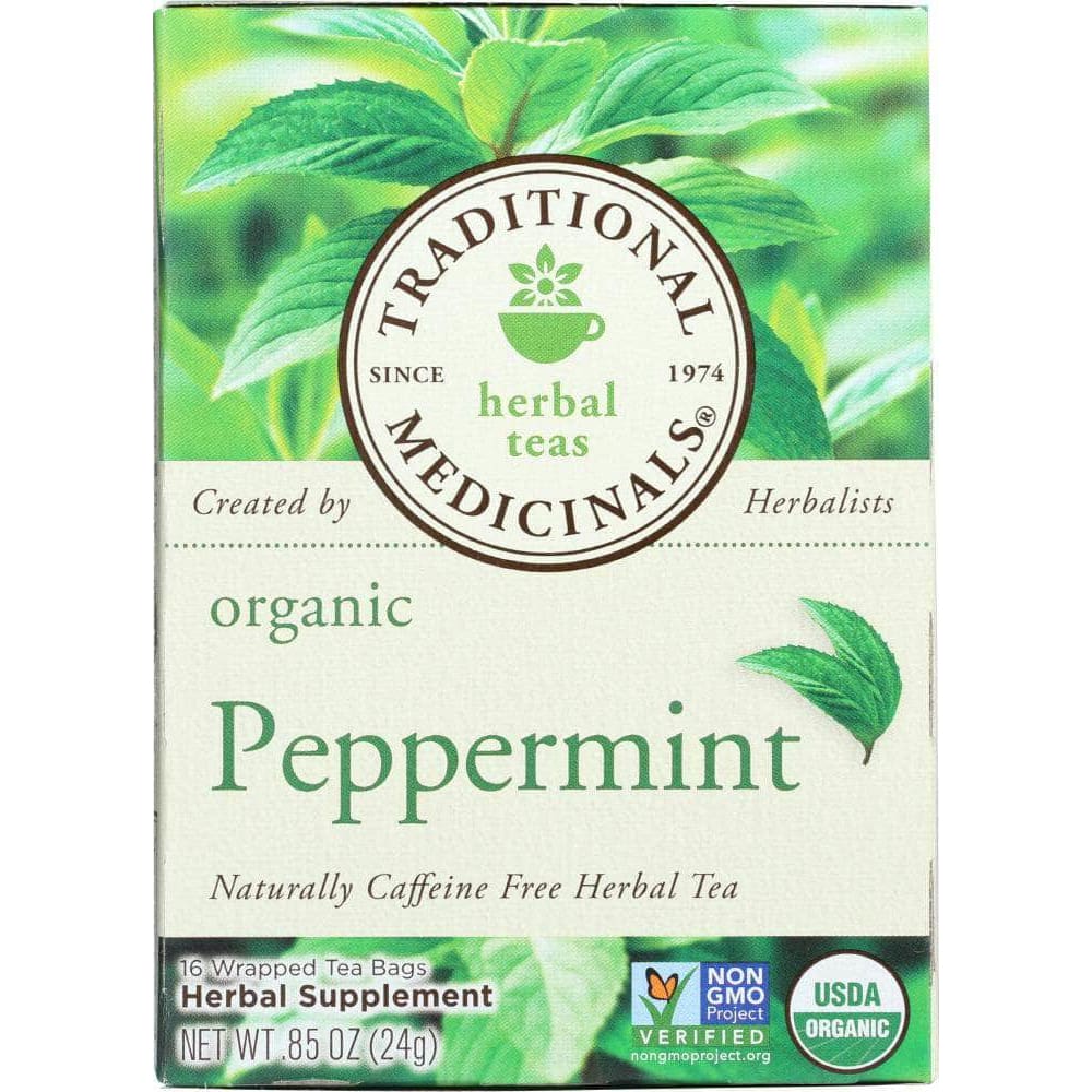 Traditional Medicinals Traditional Medicinals Organic Peppermint Herbal Tea 16 Tea Bags, 0.85 oz