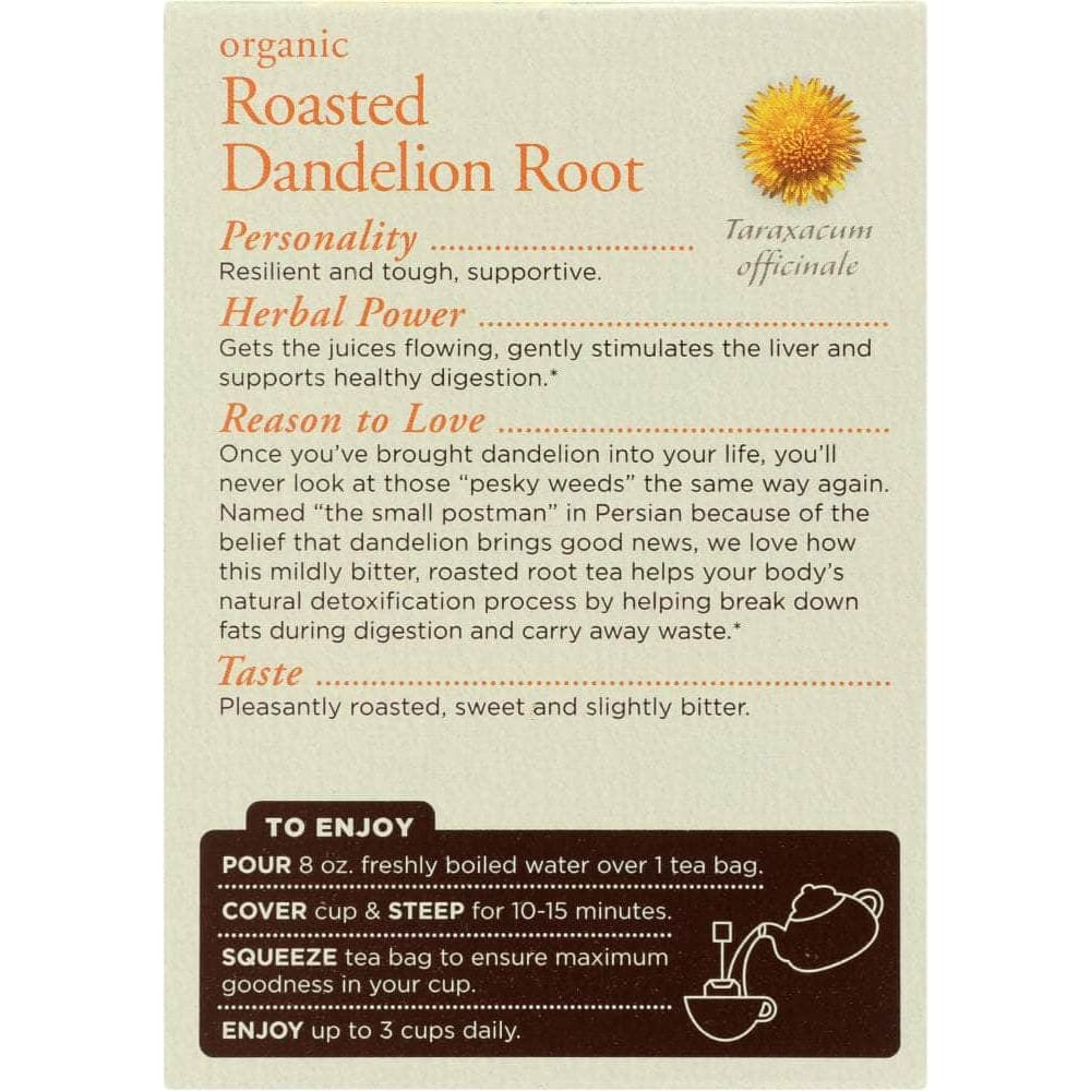 Traditional Medicinals Traditional Medicinals Organic Roasted Dandelion Root Herbal Tea 16 Tea Bags, 0.85 oz
