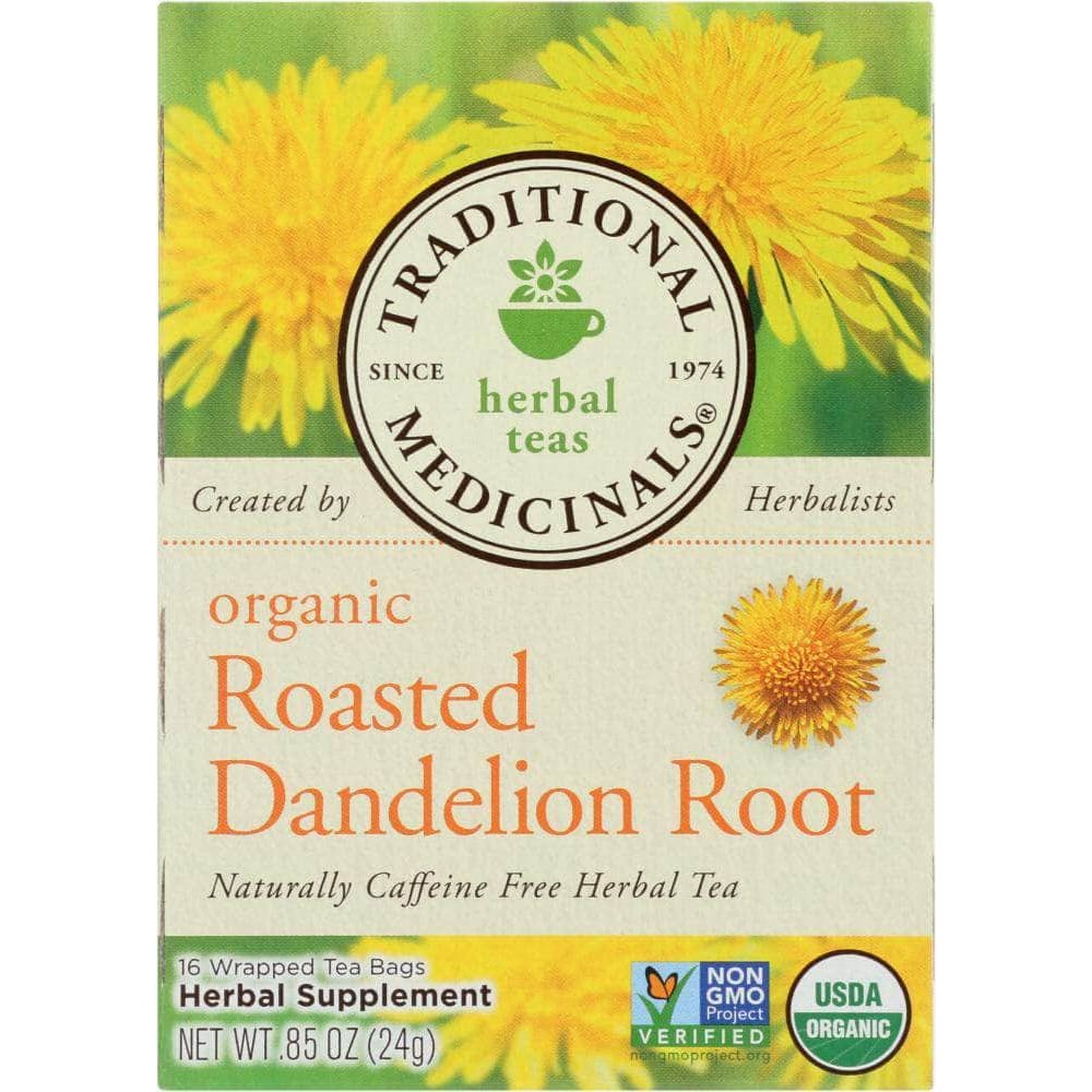 Traditional Medicinals Traditional Medicinals Organic Roasted Dandelion Root Herbal Tea 16 Tea Bags, 0.85 oz