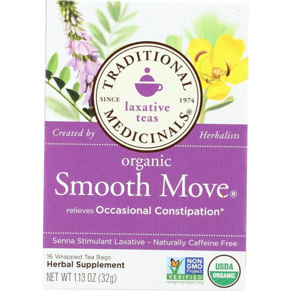 Traditional Medicinals Traditional Medicinals Organic Smooth Move Herbal Tea 16 Tea Bags, 1.13 oz