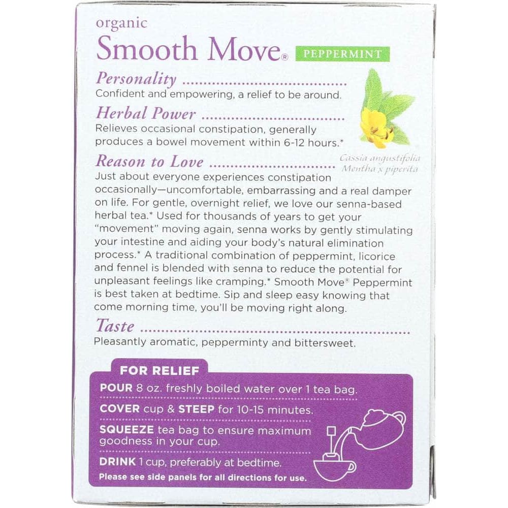 Traditional Medicinals Traditional Medicinals Organic Smooth Move Peppermint Herbal Tea 16 Tea Bags, 1.13 oz
