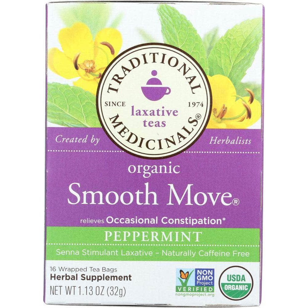 Traditional Medicinals Traditional Medicinals Organic Smooth Move Peppermint Herbal Tea 16 Tea Bags, 1.13 oz
