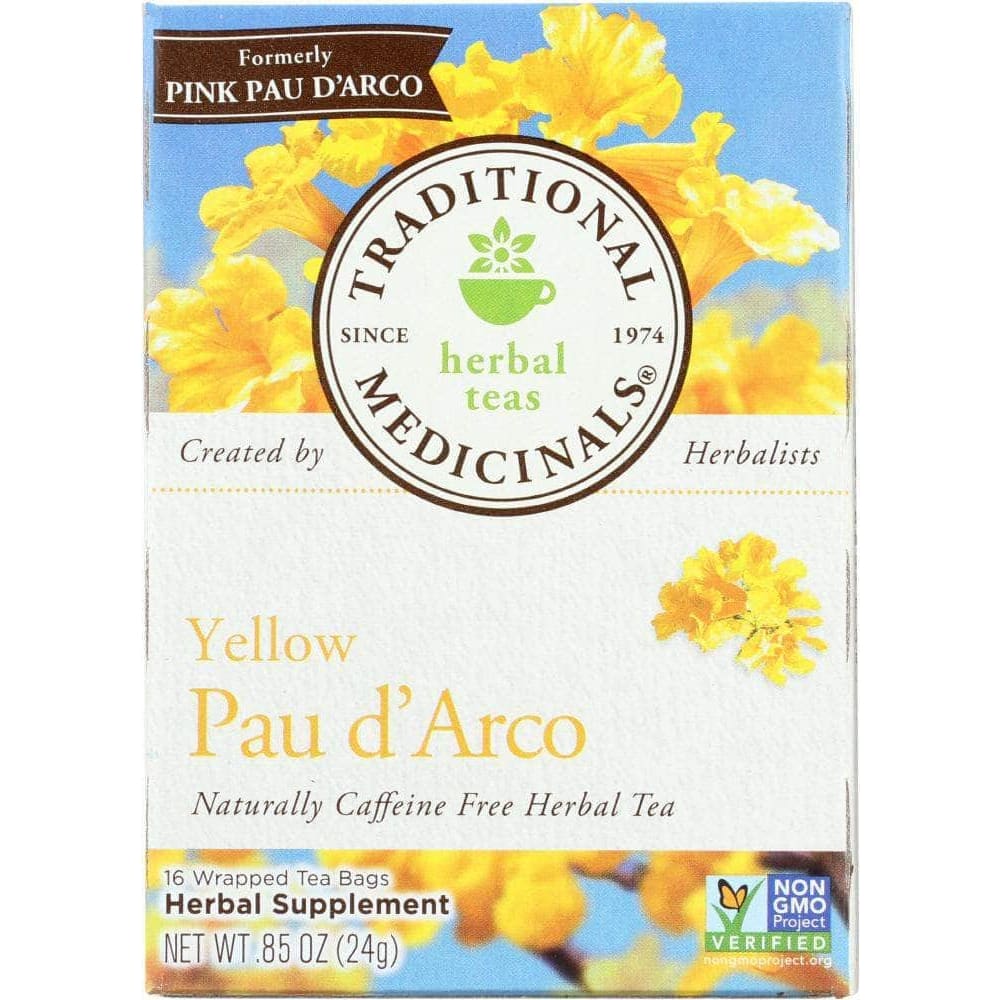 Traditional Medicinals Traditional Medicinals Pau d'Arco Caffeine Free Herbal Tea 16 Tea Bags, 0.85 Oz