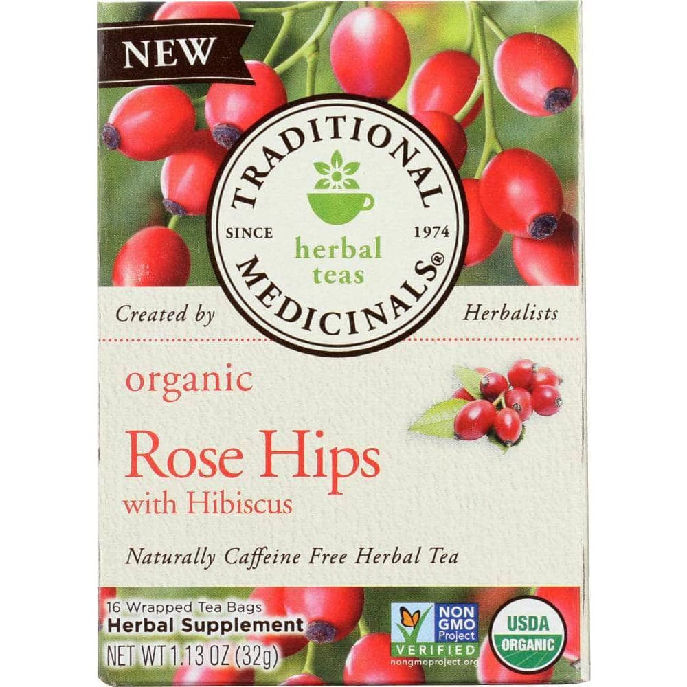 Traditional Medicinals Traditional Medicinals Tea Rose Hips Hibiscus Organic, 16 bg