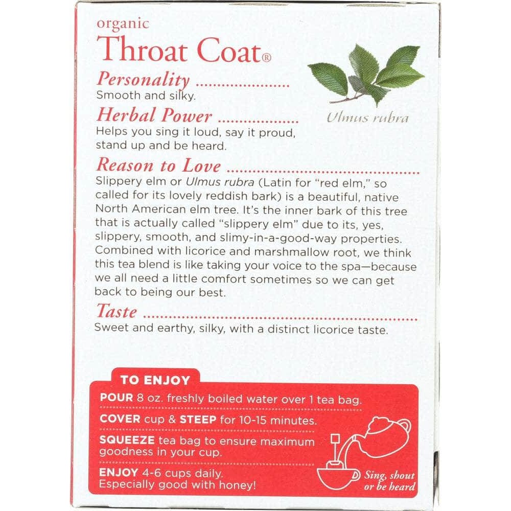 Traditional Medicinals Traditionals Organic Throat Coat 16 Tea Bags, 1.13 oz