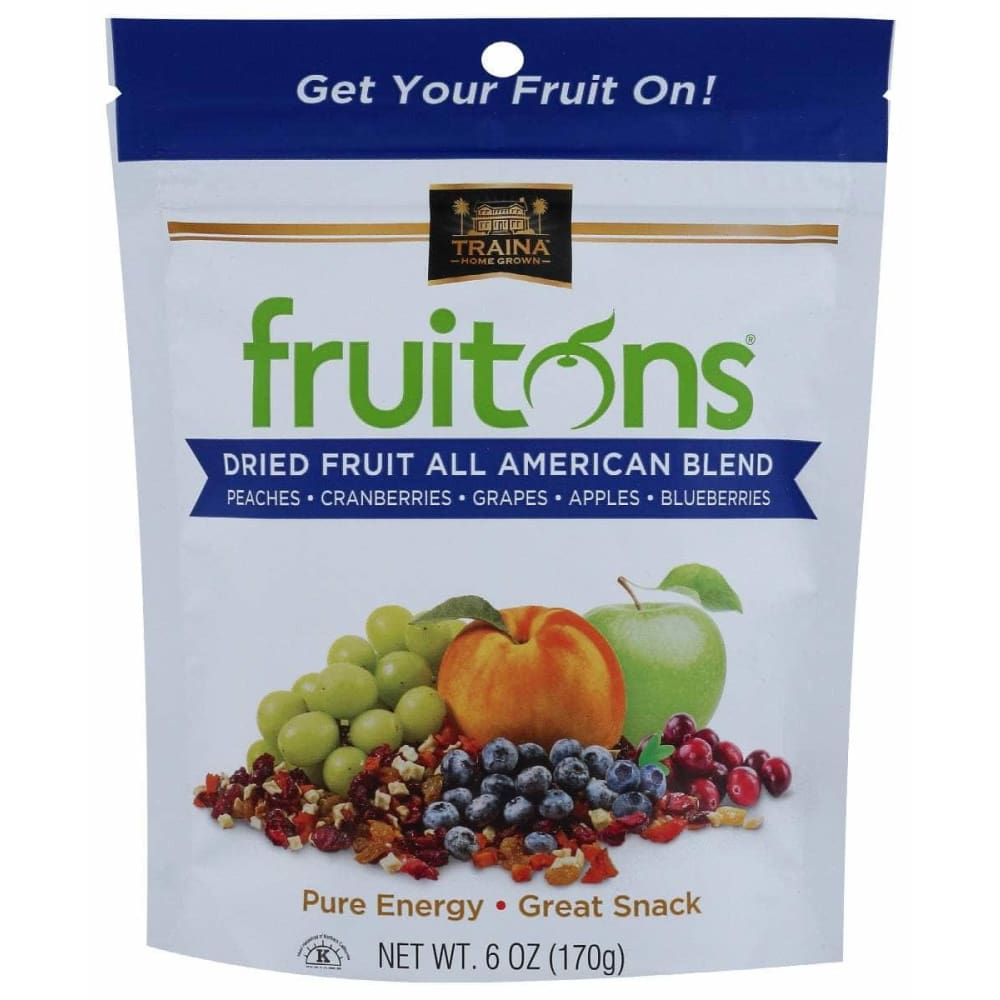 TRAINA Grocery > Snacks > Fruit Snacks TRAINA: Fruitons Dried Fruit All American Blend, 6 oz