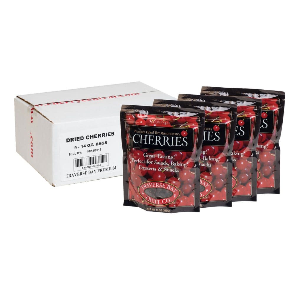 Traverse Bay Dried Cherries (14 oz. 4 pk.) - Nuts & Dried Fruit - Traverse
