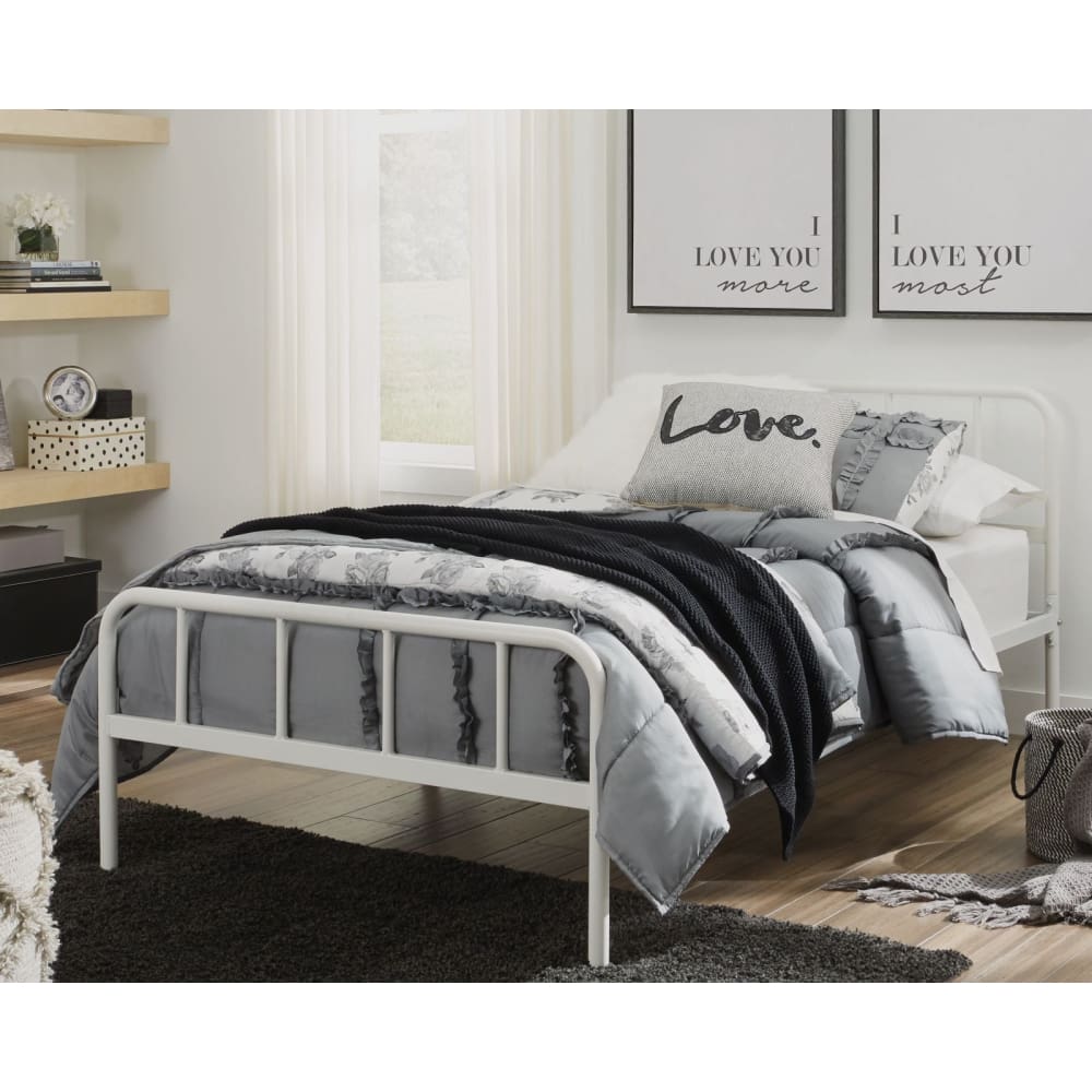 Trentlore Twin Platform Bed - White - Home/Seasonal/Back to School/Dorm Essentials/ - Signature Design by Ashley