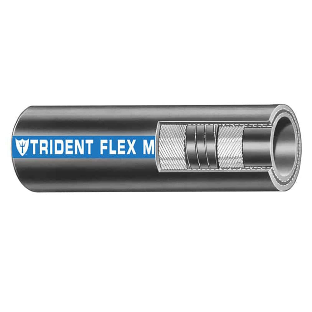Trident Marine 1-1/ 2 x 50’ Coil Flex Marine Wet Exhaust & Water Hose - Black - Boat Outfitting | Fuel Systems - Trident Marine