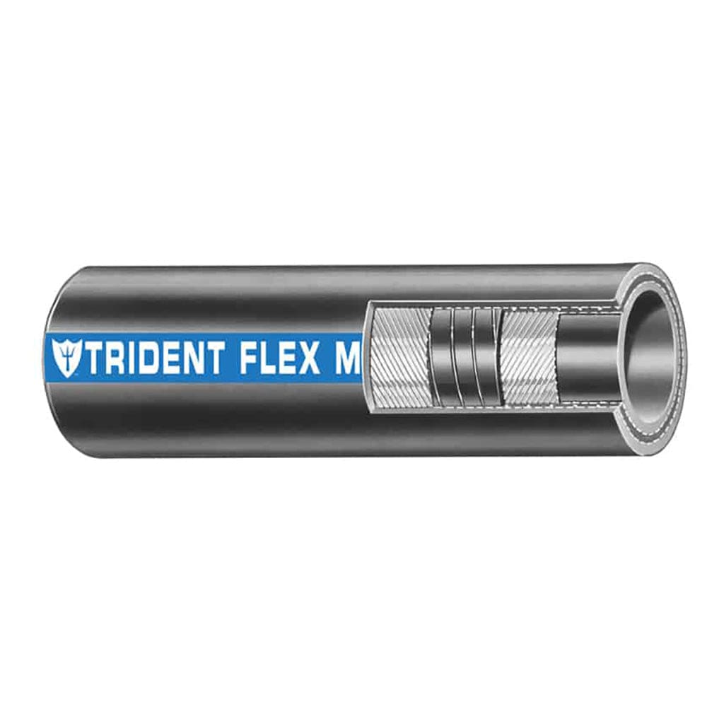 Trident Marine 1 x 50’ Coil Flex Marine Wet Exhaust & Water Hose - Black - Boat Outfitting | Fuel Systems - Trident Marine