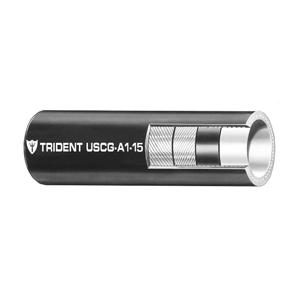 Trident Marine 3/ 8 Low Permeation Type A1-15 Fuel Line Hose - Black - Sold by the Foot (Pack of 5) - Boat Outfitting | Fuel Systems -