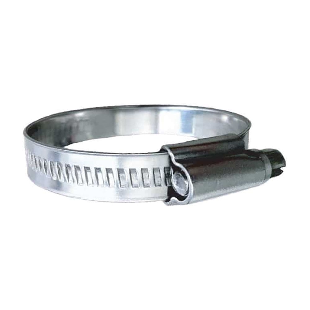 Trident Marine 316 SS Non-Perforated Worm Gear Hose Clamp - 15/ 32 Band - (5/ 8 – 15/ 16) Clamping Range - 10-Pack - SAE Size 8 - Boat