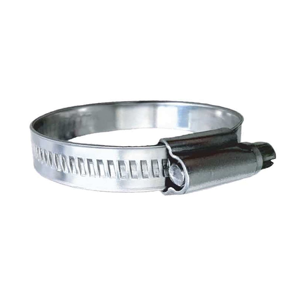 Trident Marine 316 SS Non-Perforated Worm Gear Hose Clamp - 15/ 32 Band - (7/ 8 – 1-1/ 4) Clamping Range - 10-Pack - SAE Size 12 - Boat