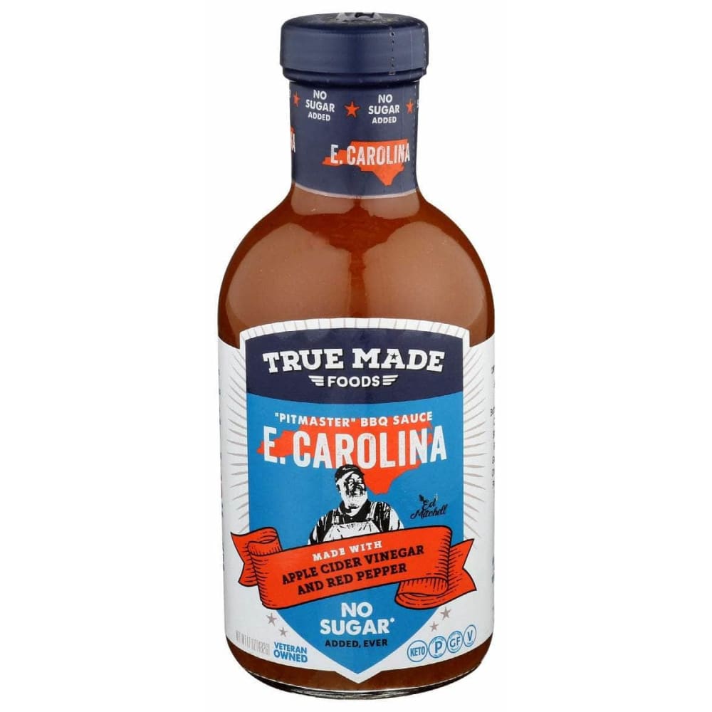 TRUE FOODS Grocery > Meal Ingredients > Sauces TRUE FOODS Eastern Carolina BBQ Sauce No Sugar, 17 oz