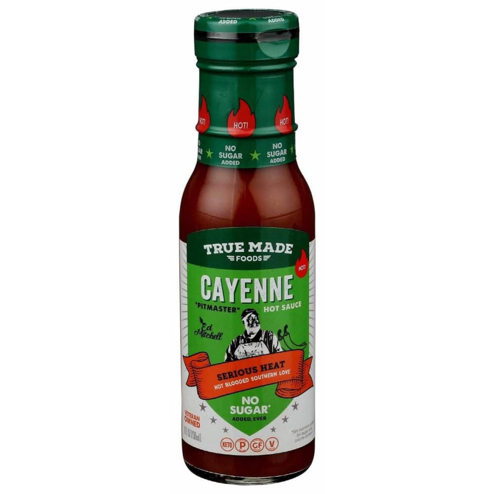 TRUE FOODS True Foods Hot Sauce Cayenne Pepper No Sugar, 8 Fo