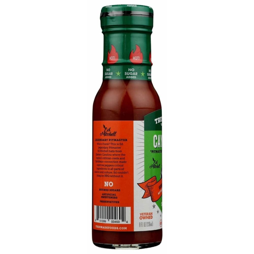 TRUE FOODS True Foods Hot Sauce Cayenne Pepper No Sugar, 8 Fo