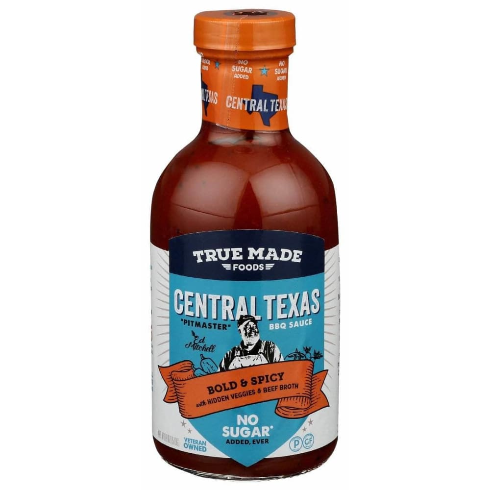 TRUE FOODS True Foods Sauce Bbq Central Texas No Sugar, 18 Oz