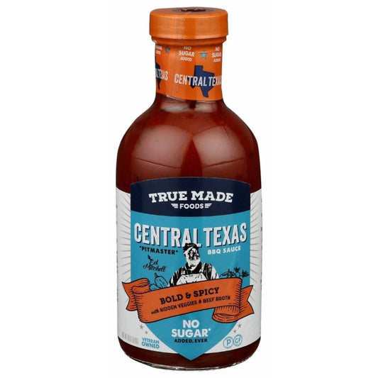 TRUE FOODS True Foods Sauce Bbq Central Texas No Sugar, 18 Oz