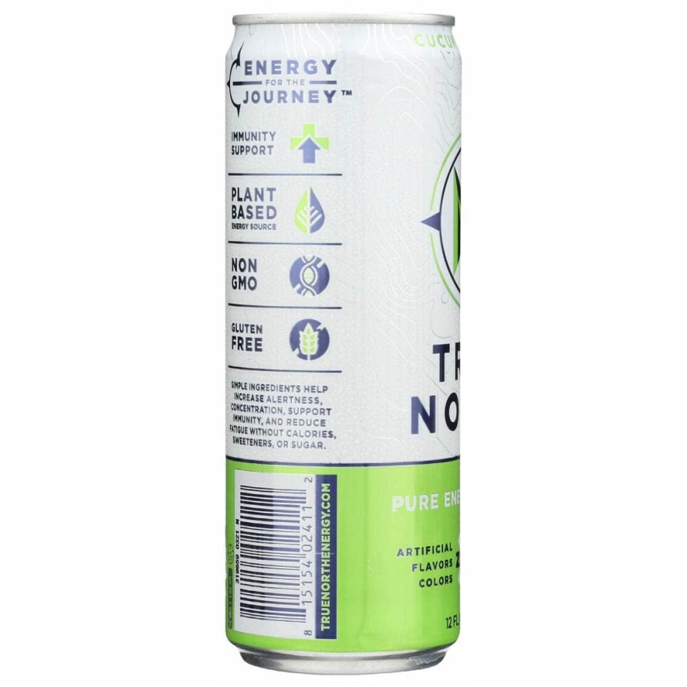 TRUE NORTH Grocery > Beverages > Energy Drinks TRUE NORTH Cucumber Lime Energy Drink, 12 fo