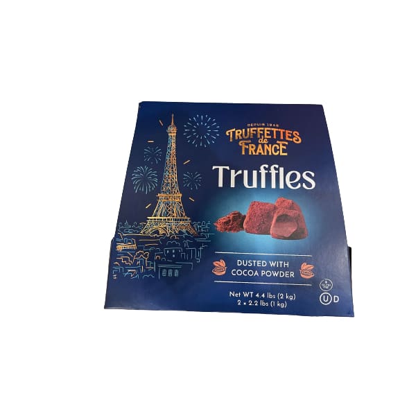 truffettes de france original truffles dusted with cocoa powder, 4.4lbs