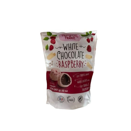 Truffettes de France White Chocolate Raspberry Bites 20 oz. - Truffettes de France