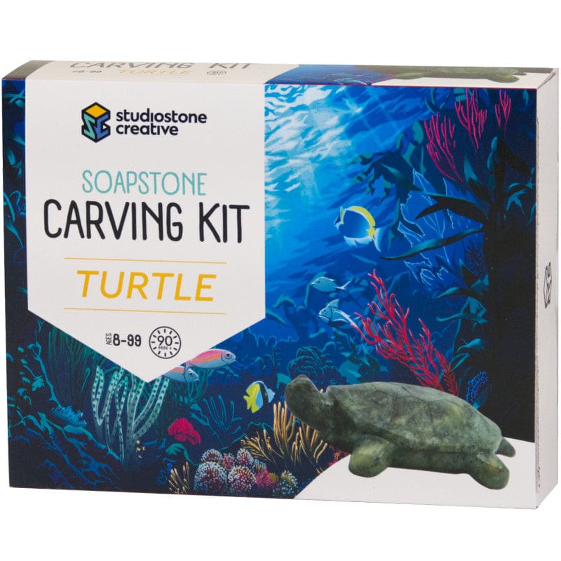Turtle Soapstone Carving Kit - Art & Craft Kits - Studiostone Creative Inc
