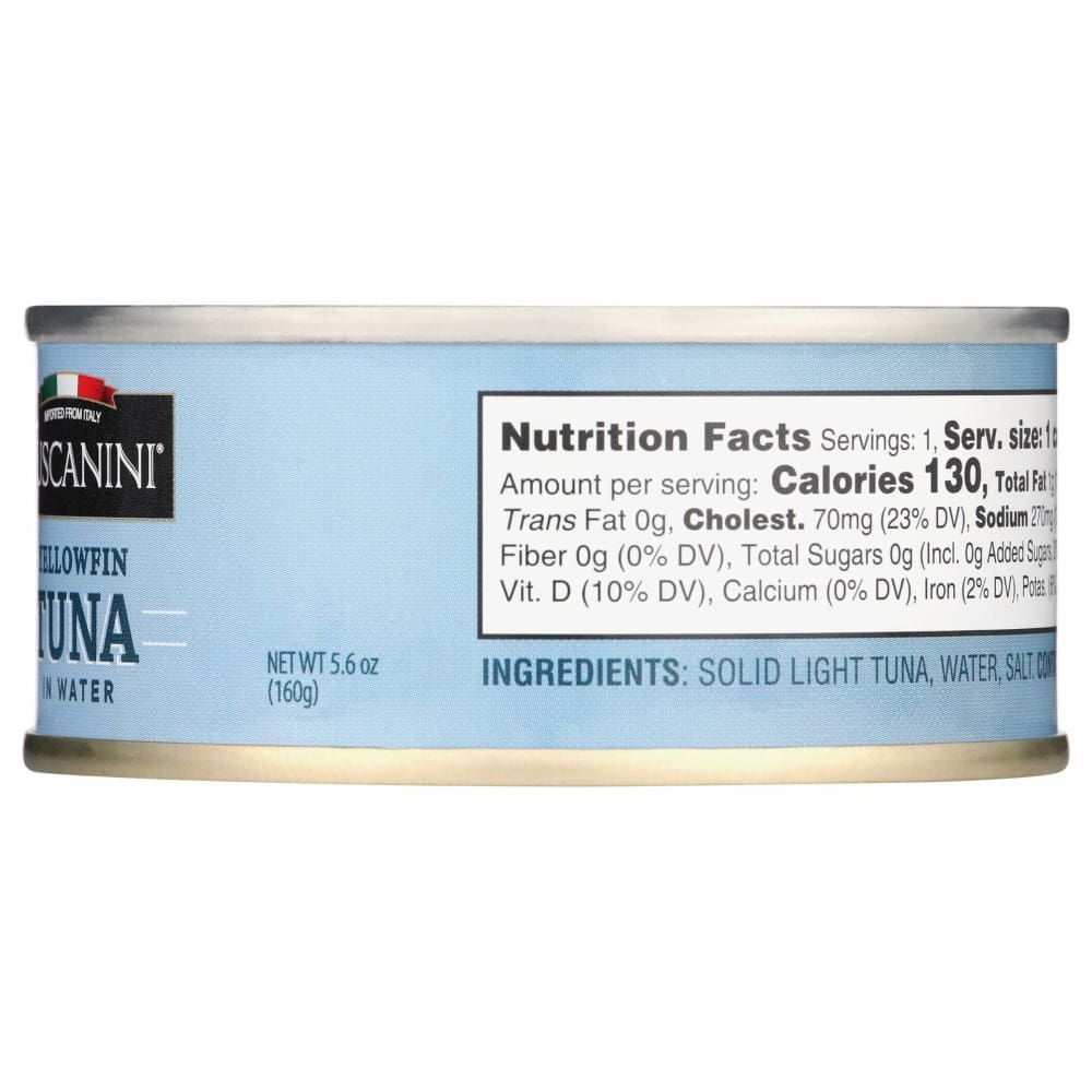 TUSCANINI Grocery > Pantry > Meat Poultry & Seafood TUSCANINI: Tuna Steak In Water Can, 5.6 oz