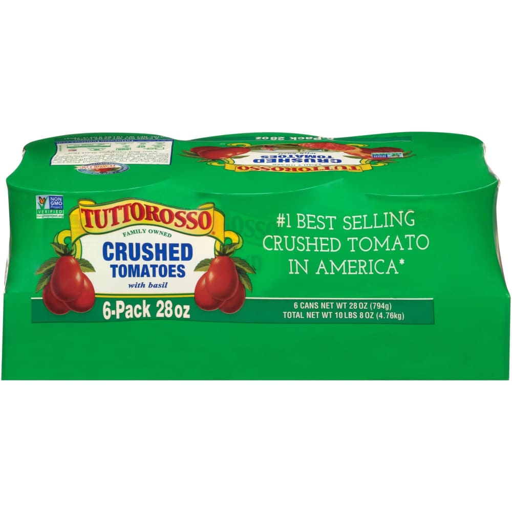 Tuttorosso 100 Percent Natural Crushed Tomatoes, 6 pk./28 oz. ShelHealth