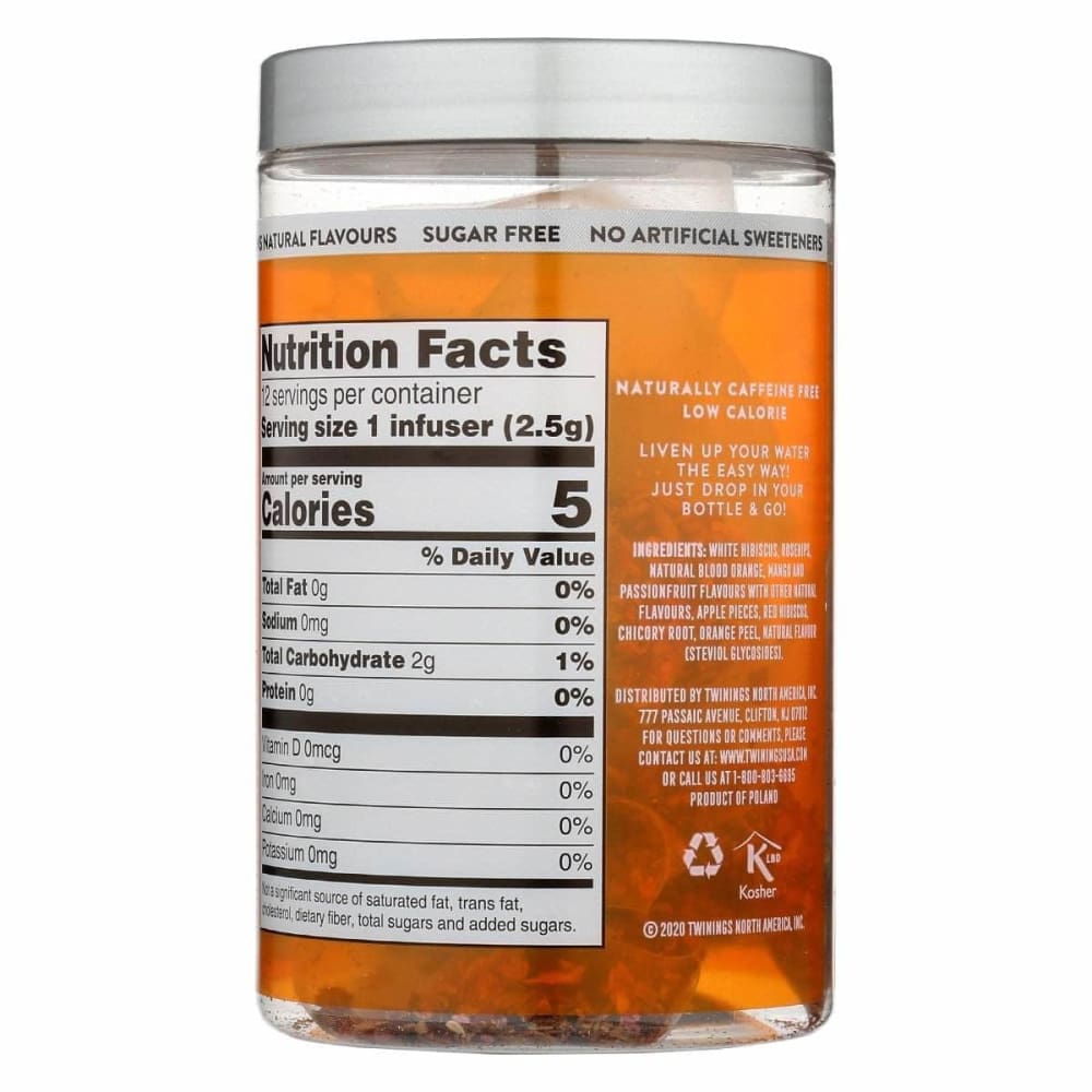TWINING TEA Twining Tea Tea Cold Nfse Mngo Psnfrt, 12 Bg