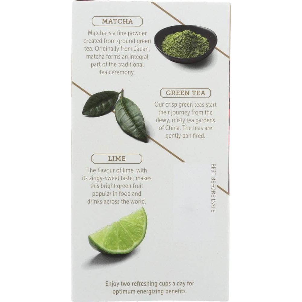 Twining Tea Twining Tea Energize Cranberry & Lime Green Tea with Matcha, 18 bg