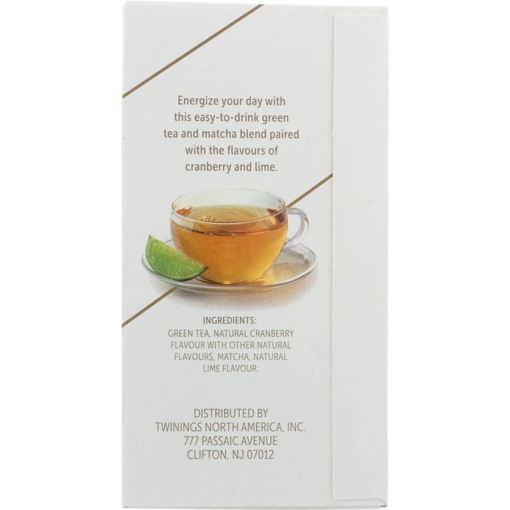 Twining Tea Twining Tea Energize Cranberry & Lime Green Tea with Matcha, 18 bg