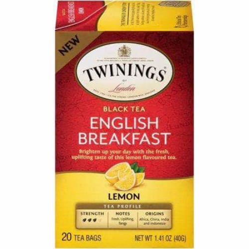 Twining Tea Twining Tea English Breakfast Lemon Black Tea, 20 bg