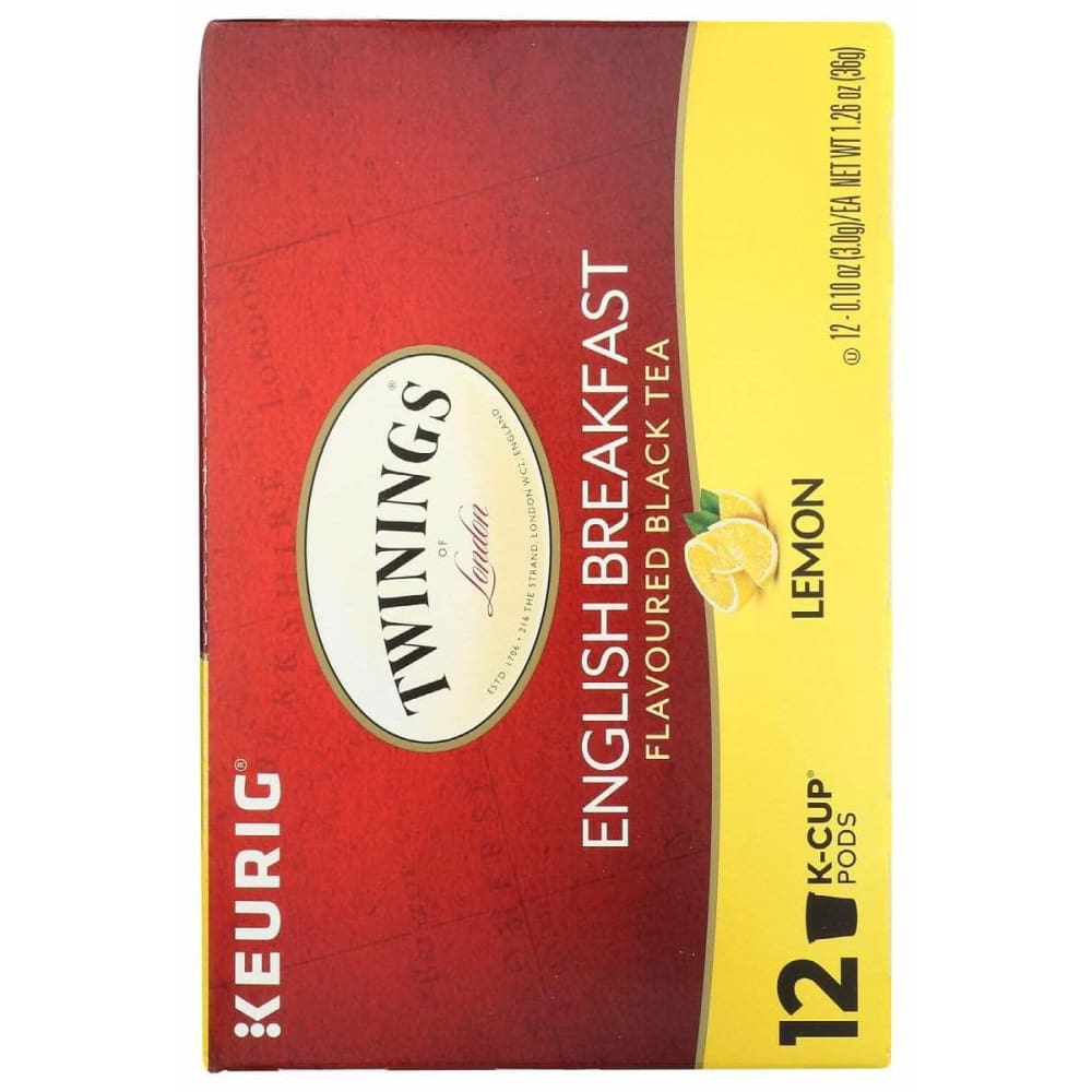 TWINING TEA Twining Tea English Breakfast Lemon Kcups, 12 Pc