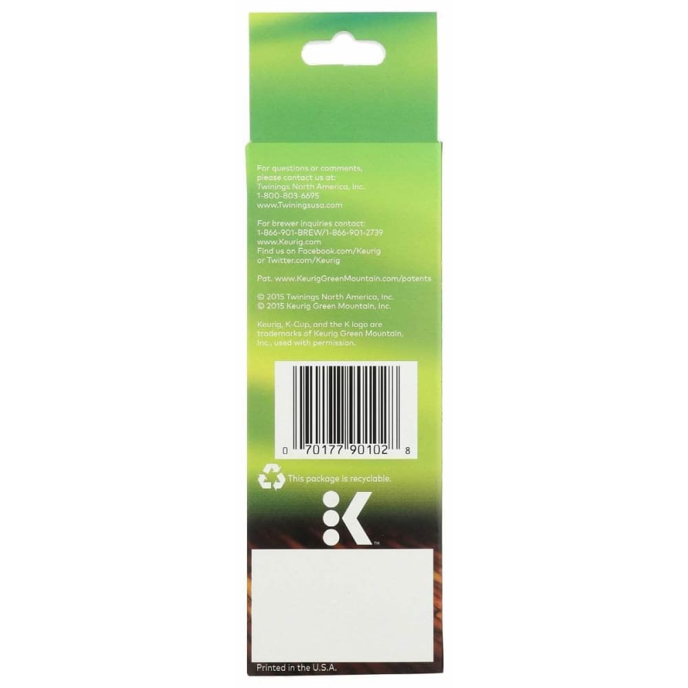 TWINING TEA Twining Tea Green Tea Kcup Trial, 3 Ct