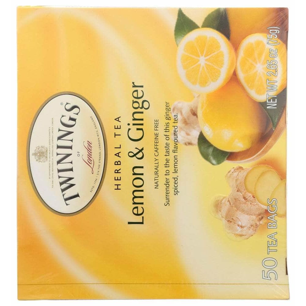 Twining Tea Twining Tea Lemon & Ginger Herbal Tea, 50 bg
