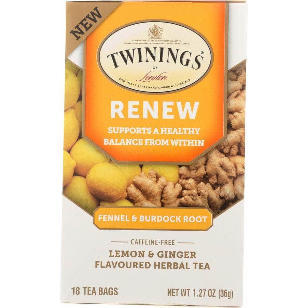 Twining Tea Twining Tea Renew Lemon & Ginger Herbal Tea, 18 bg