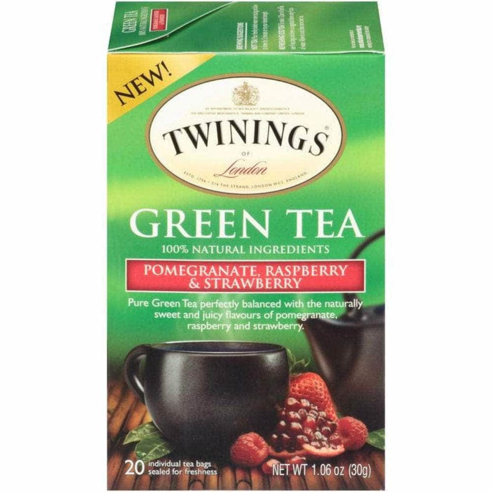Twining Tea Twinings Of London Green Tea Pomegranate Raspberry & Strawberry, 20 Tea Bags, 1.06 Oz