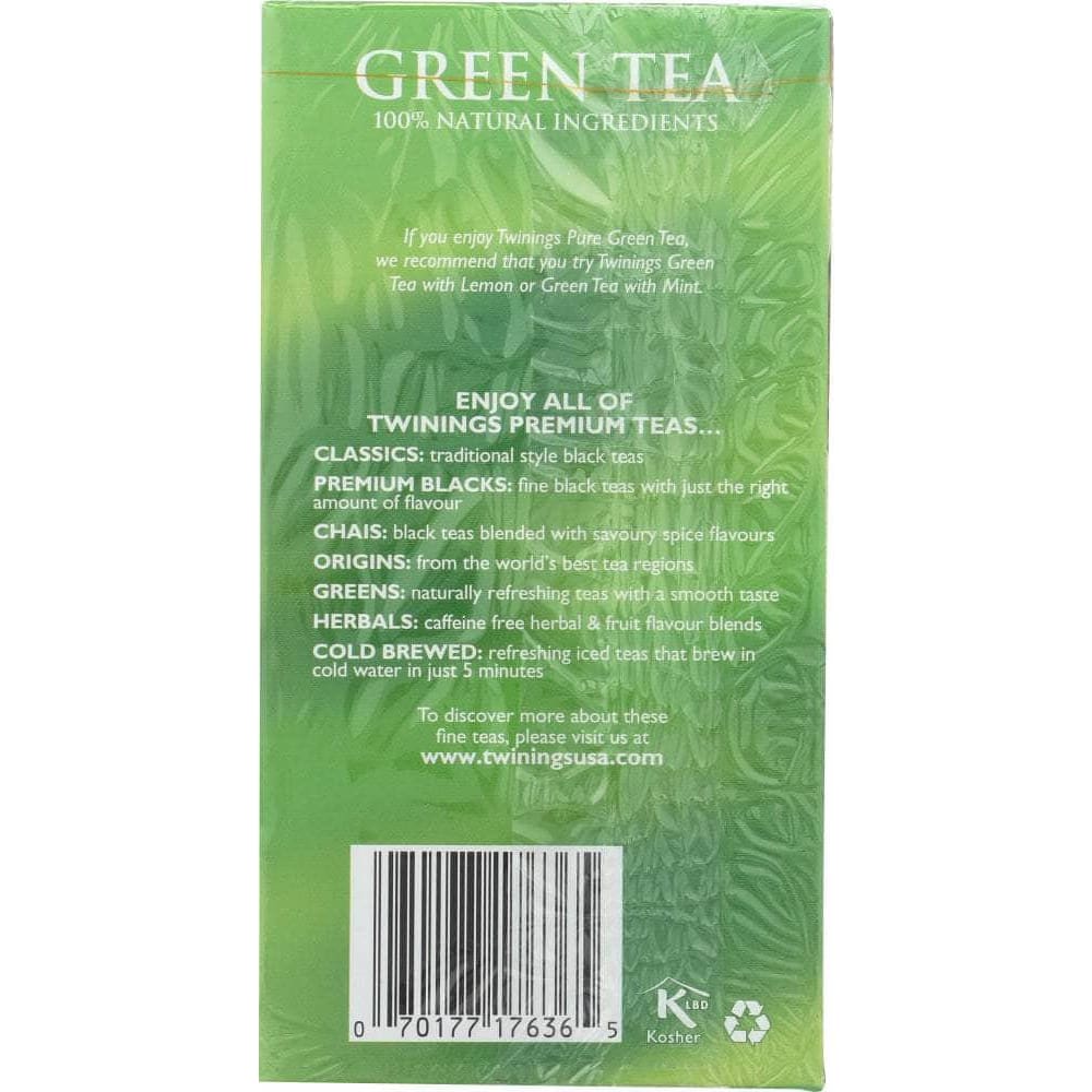 Twinings Twinings Of London Tea Green Tea Light Flavour Strength, 20 Tea Bags, 1.41 Oz