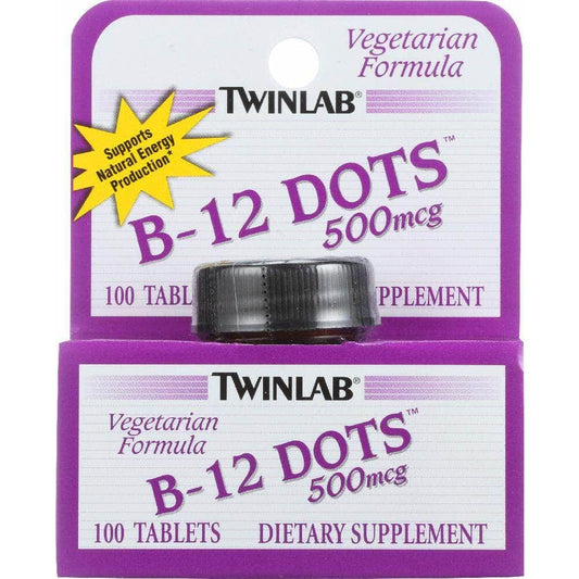 Twinlab Twinlab B-12 Sublingual Dots 500 Mcg, 100 tablets