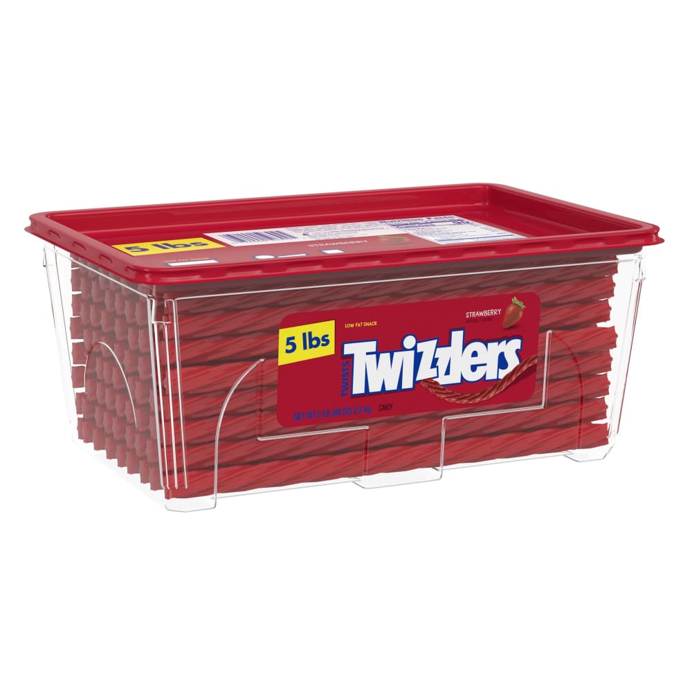 Twizzlers Twizzlers Twists Strawberry Flavored Chewy Candy Bulk Pack 5 lbs. - Home/Grocery Household & Pet/Canned & Packaged Food/Candy Gum