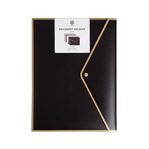 U Brands Poly Document Holders with Snap Cover 5 pk. - Home/Office & School Supplies/General Supplies/ - U Brands