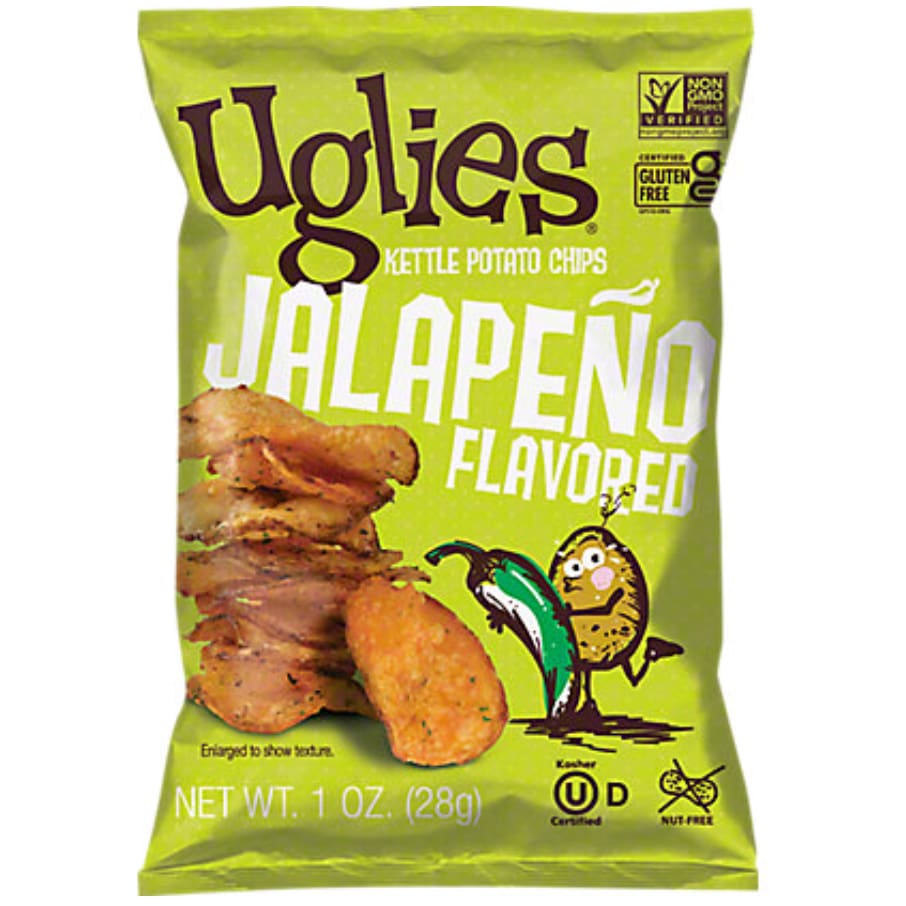 UGLIES: Chips Jalapeno 1 OZ (Pack of 6) - Grocery > Snacks > Chips > Potato Chips - UGLIES