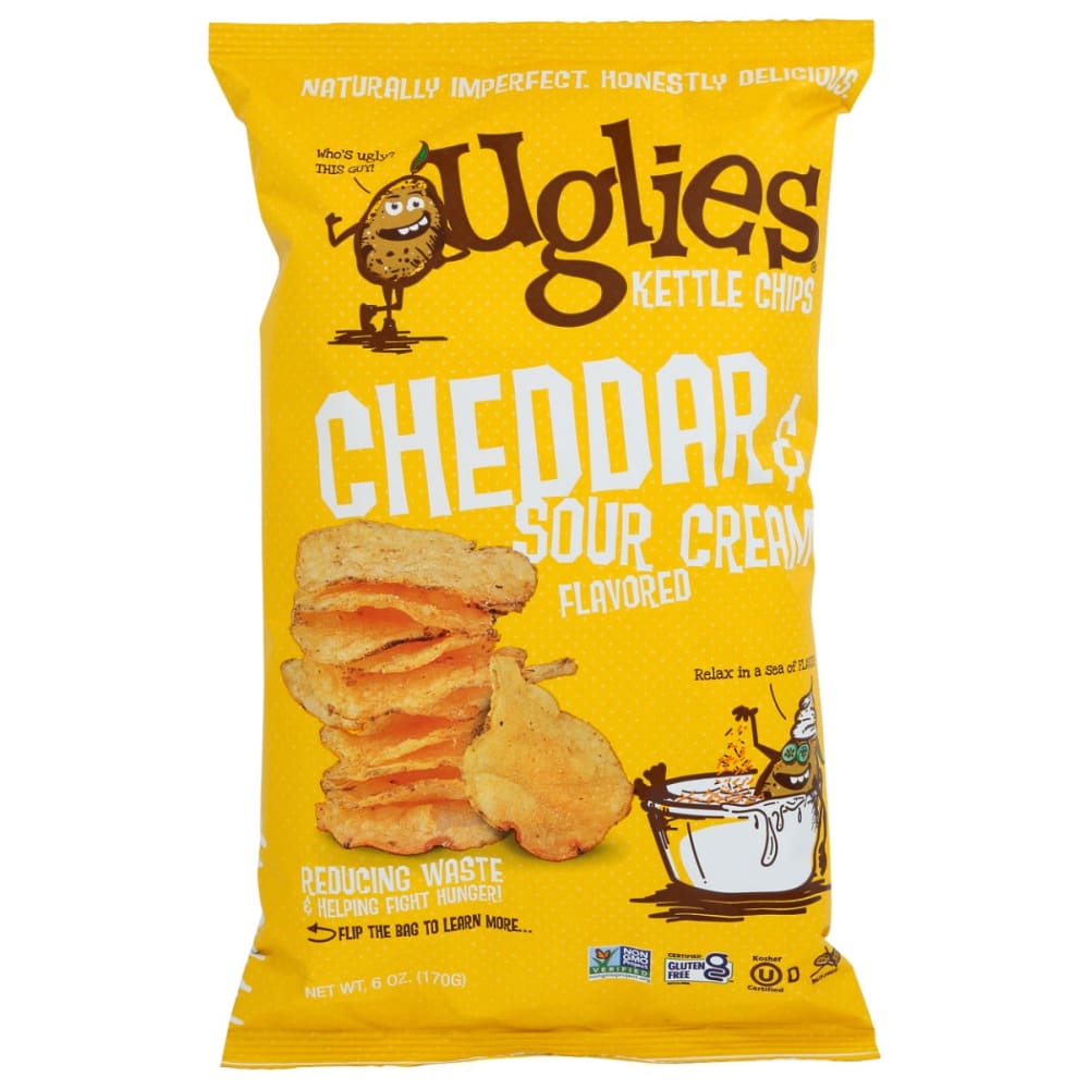 UGLIES: Potato Cheddar & Sr Crm 6 OZ (Pack of 5) - Grocery > Snacks > Chips > Potato Chips - UGLIES